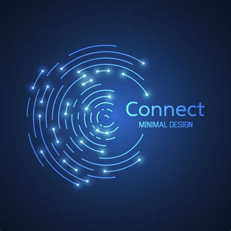 Premium Vector Abstract Network Connection Icon Logo Design Vector