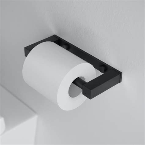 Cosmic Metric Porte Rouleau De Papier Toilette Noir Mat