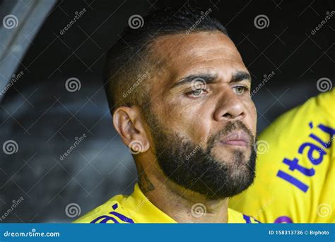 Brazilian Soccer Player Dani Alves During International Friendly