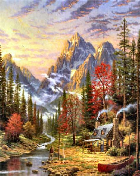 26 best THOMAS KINKADE: AUTUMN SCENES images on Pinterest | Kinkade ...