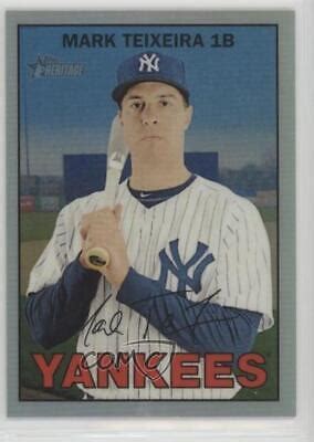 Topps Heritage Chrome Refractor Mark Teixeira Thc Ebay