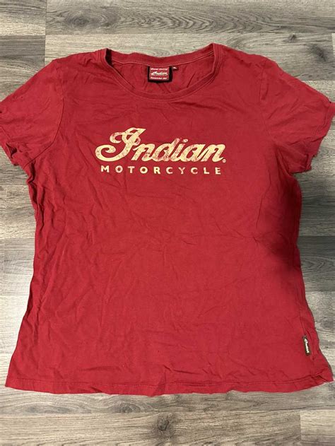 Indian Motercycles Indian Motorcycles Red Tshirt Gem