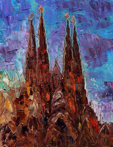 Sagrada Familia Oil On Canvas X Cm Arturo Espinosa Flickr