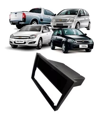 Moldura Painel 1 Din Vectra 2006 2007 2008 2009 A 2011 Preto