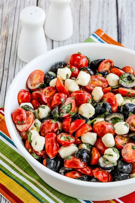 Tomato Olive And Fresh Mozzarella Salad Kalyn S Kitchen