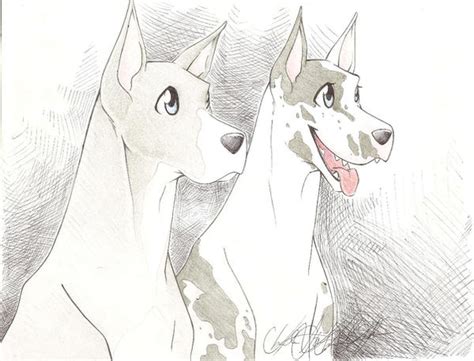 Great Danes By Onlyahalfbreed On Deviantart