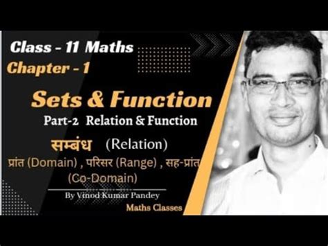 Relation Domain Range Co Domain Class Maths Chapter