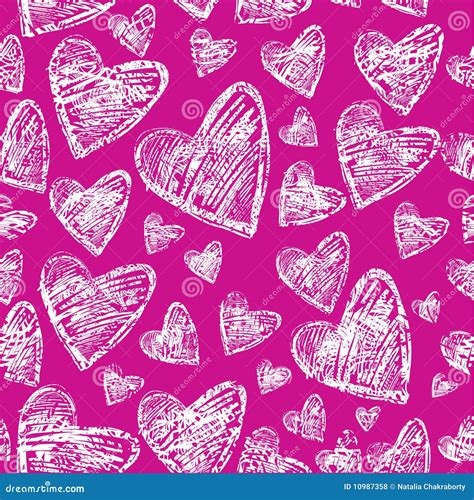 Valentine S Day Seamless Pattern With Hearts Stock Vector