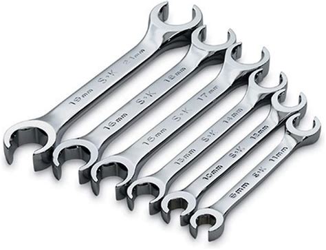 Sk Superkrome Offset Flare Nut Wrench Set Point Millimeter To