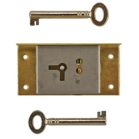 Right Brass Half Mortise Lock With Skeleton Keys