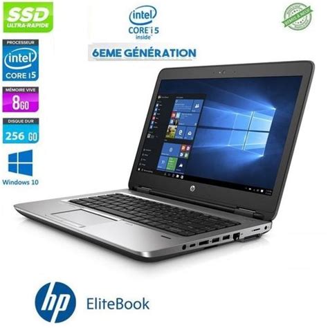 HP ProBook 640 G1 Core I3 4eme 320Gb 4GB RAM 14 Remis A Neuf AZERTY