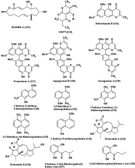 Structures Of Antifungal Metabolites Isolated From Hyphomycetes