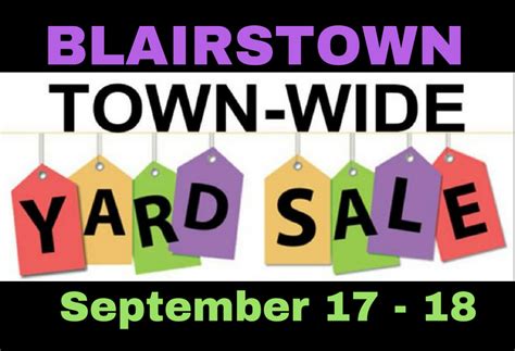 Blairstown Town Wide Yard Sale Blairstown Farmers Market