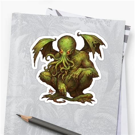 Cthulhu Stickers By Mysterycorner Redbubble