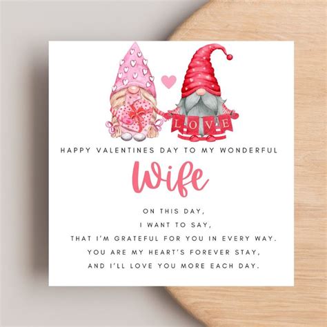 Wife Valentines Day Card Poem Wife Valentines Day Card Special Wife