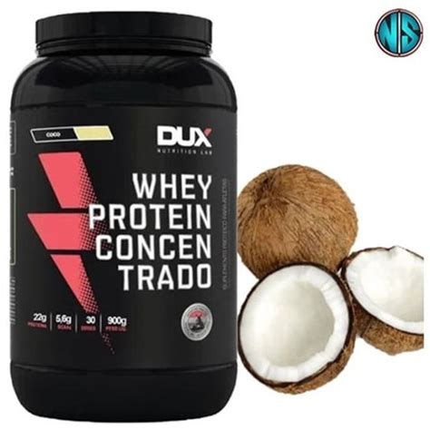 Whey Protein Concentrado Sabores Pote 900g Dux Nutrition Whey