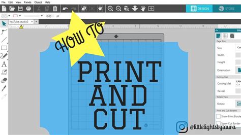 Silhouette Studio Tutorial Print And Cut Youtube