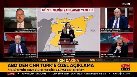 Son Dakika Abd Den Cnn T Rk E Zel A Klamalar Suriye Nin