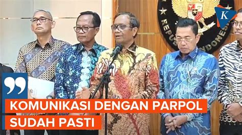 Soal Ruu Perampasan Aset Mahfud Md Akui Sudah Bicara Dengan Pimpinan