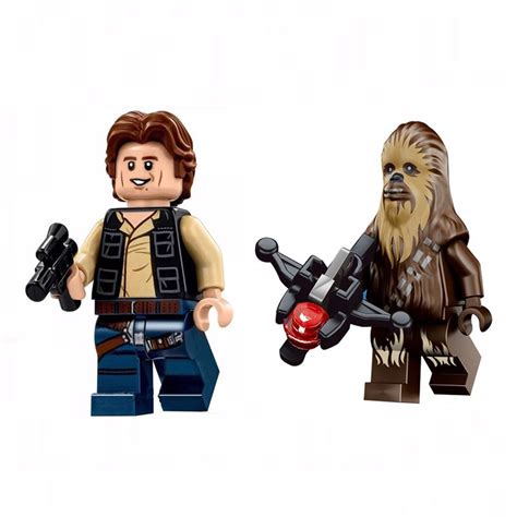 Han Solo Chewbacca Minifigures Lego Compatible Star Wars Millennium Falcon