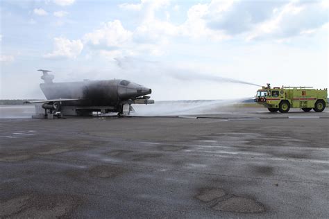 Crash Fire Rescue Trains To Fight Fires On Ships Marine Corps Air Station Cherry Point Mcas