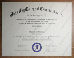 Where Can I Buy A Fake John Jay College Of Criminal Justice Diploma