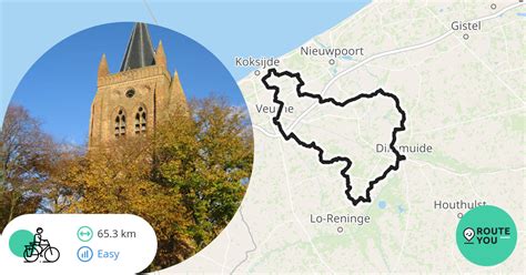 Diksmuide Veurne Dikmuide 66 KM Recreatieve Fietsroute RouteYou