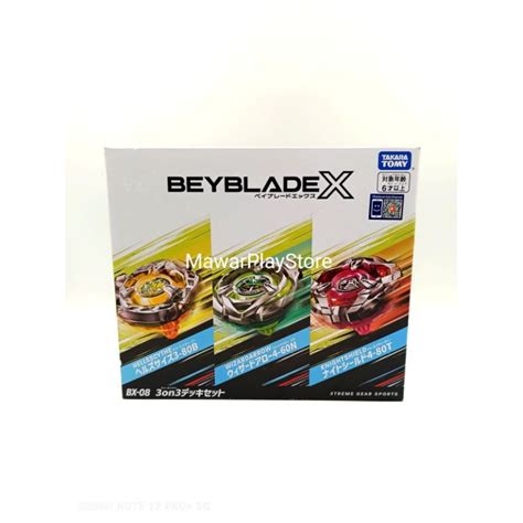 Promo Limited Stock Beyblade X Bx 08 3on3 Deck Set Boster Shopee Malaysia