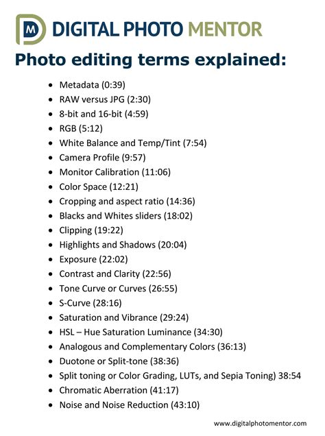 Photo Editing Terms You Need To Know Digital Photo Mentor