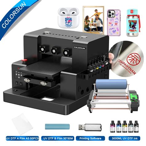 Colorsun A3 A4 L805 UV DTF Printer Impresora UV DTF Printing Machine UV