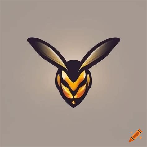 Wasp Head Side View Logo