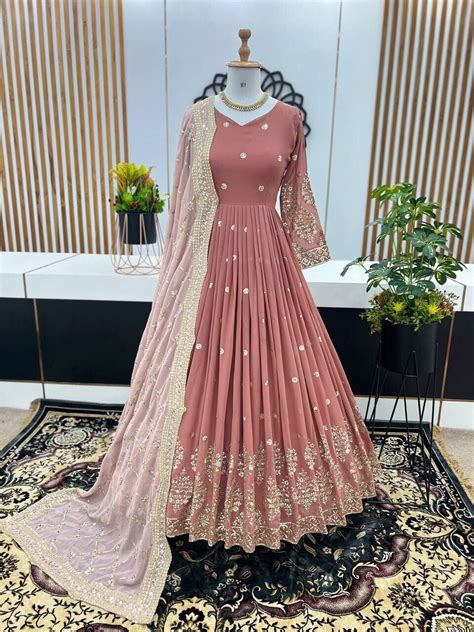 Wedding Party Wear Gown Pakistani Salwar Kameez Ready Made Suit