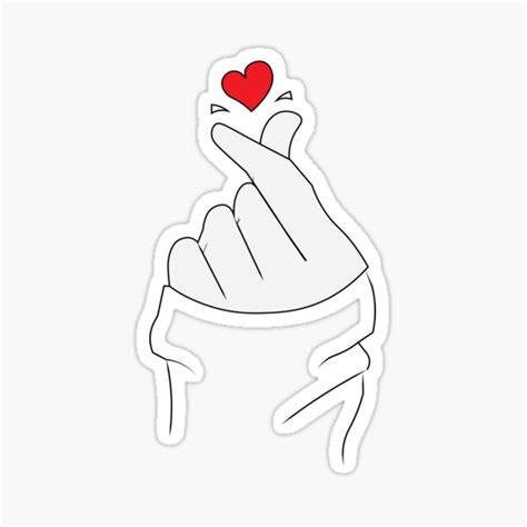 Hand And Heart Sticker For Sale By Markost Redbubble