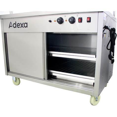 Mobile Food Service Counter With Bain Marie Top And Hot Cupboard Adexa HYH WS