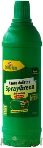 Spray Green Nawóz Trawnik z Mchem 1100g 800ml UZUPEŁNIENIE Zielony Dom