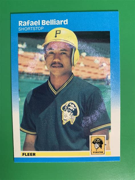 Fleer Glossy Rafael Belliard Rc Pittsburgh Pirates Ebay