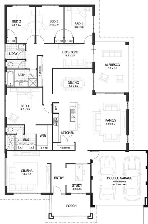 29+ 4 bedroom house plans modern for view information