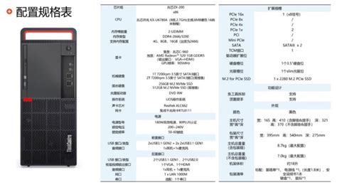 联想开天m630z信创商用台式电脑