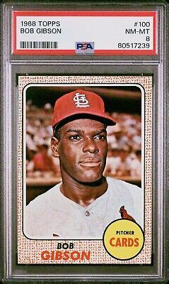 Topps Bob Gibson Psa Nm Mt Hof High End Amazing Eye Appeal