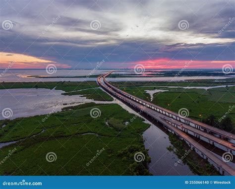 Jubilee Parkway Bridge On Mobile Bay Stock Photo Image Of Mobile