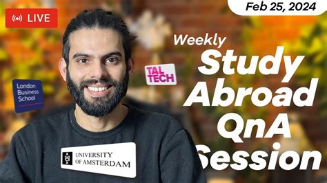 Weekly Study Abroad Faq Session Ask Any Question Studyinestonia