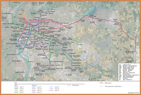 Cartes Ferroviaires De La France Lyon