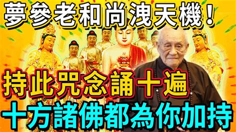 夢參老和尚洩露天機：持此咒念誦十遍，得十方諸佛加持，能遇善知識，功德飛升300倍！丨佛談大小事 Youtube