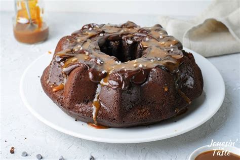 Chocolate Salted Caramel Bundt Cake Jonesin For Taste