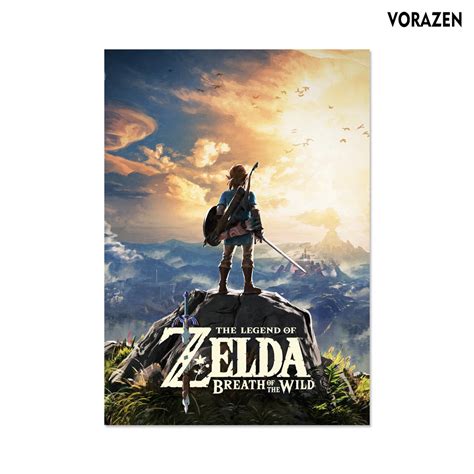 Legend OF ZELDA POSTER ลมหายใจแห งป า โปสเตอร เกม A2 A3 A4