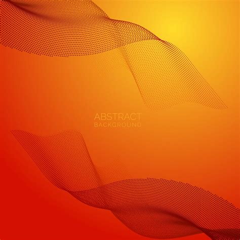 Premium Vector Abstract Orange Dotted Flowing Background Wallpaper