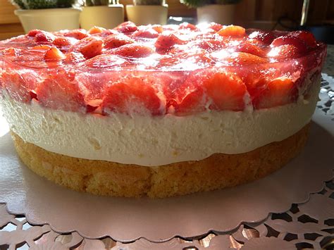 Erdbeerkuchen Mit Vanillecreme Von Sandy07 Chefkoch De