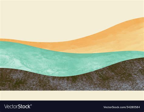 Abstract mountain landscape natural Royalty Free Vector