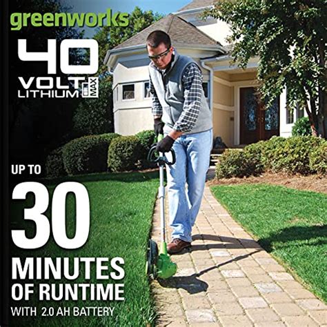 Greenworks V Cordless String Trimmer Edger Ah Battery And