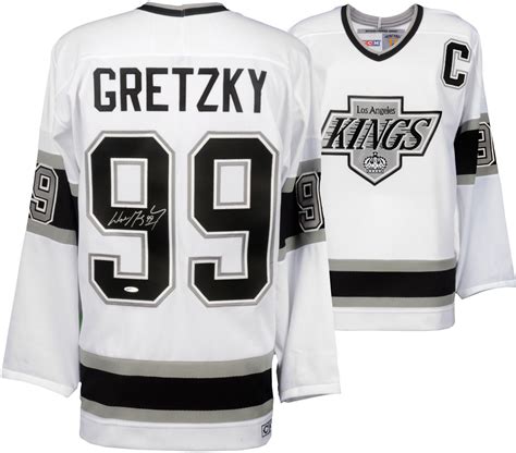 Wayne Gretzky Los Angeles Kings Autographed White Ccm Replica Jersey Upper Deck